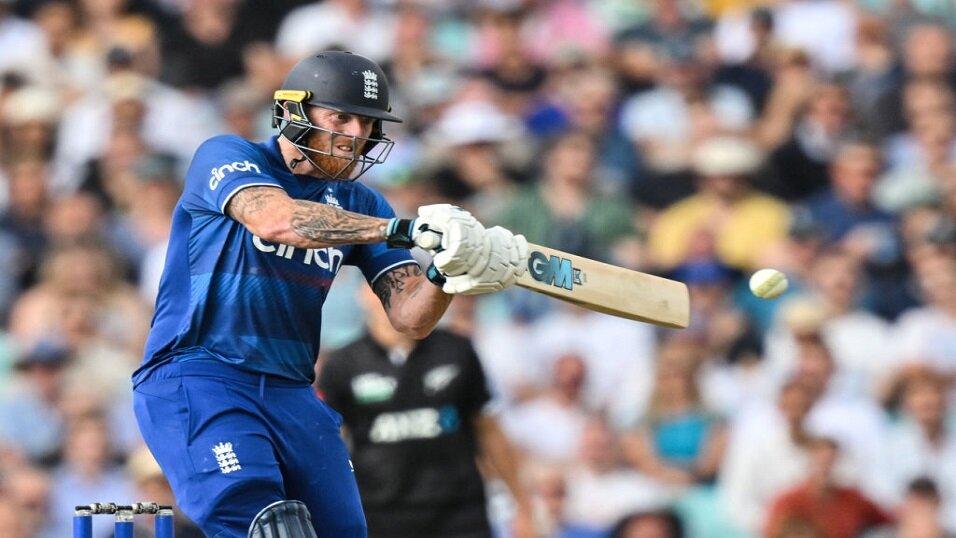 Ben Stokes batting for England in ODI